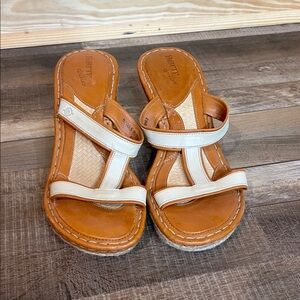 Born Women's Brown and Cream Sandals